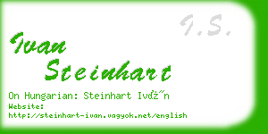 ivan steinhart business card
